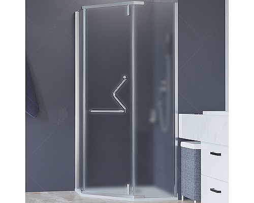 Душевой уголок RGW Hotel HO-081 100х100 350608100-21 профиль Хром стекло матовое-сатинат