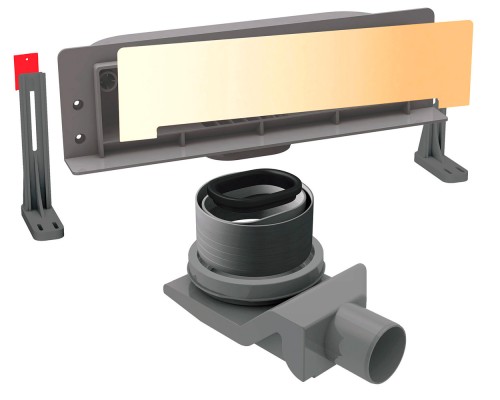 Душевой лоток Pestan Confluo Wall Drain Gold 13100061