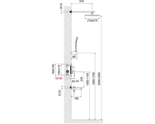 Душевая система Timo Selene SX-3069/17SM Золото матовое