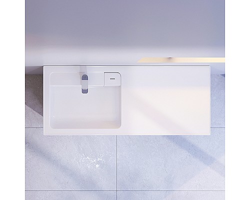 Раковина AM.PM X-Joy 120 L M85AWPL1201WG на стиральную машину Белая