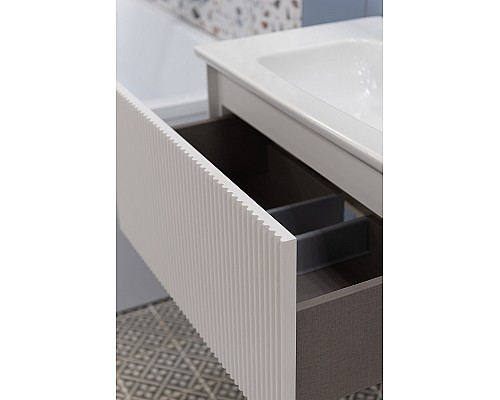 Тумба под раковину WellWant Aura 80 WWM000800W подвесная Белая матовая