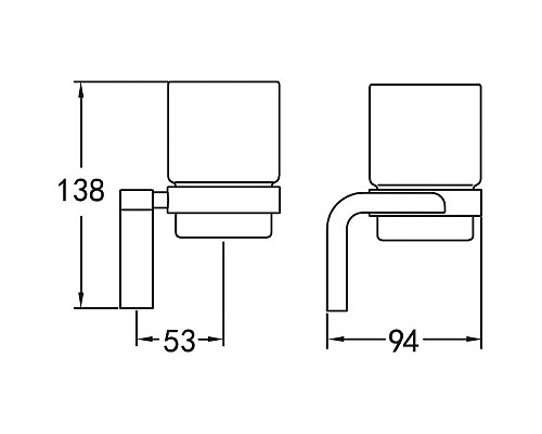 Держатель стакана подвесной ART&MAX AM-F-8930