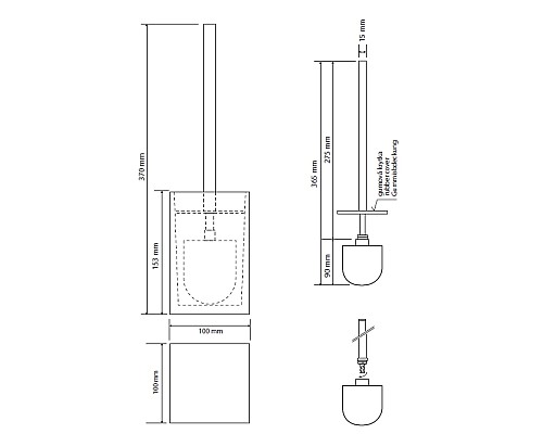 Ершик для унитаза Bemeta Vista 120113316-104 Белый