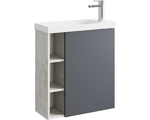 Корпус тумбы под раковину Aqwella Alba 60 R ALB0106RLS подвесной Камень натуральный