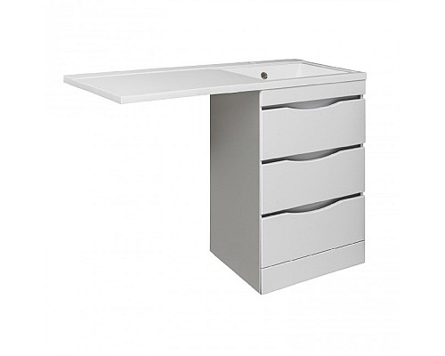 Тумба под раковину Runo ОРИОН 60 УТ000003442 белый, левое крыло