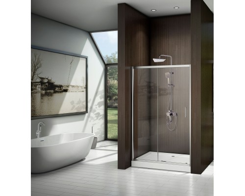 Душевая дверь Cerutti SPA Gloria D120 профиль Хром стекло прозрачное