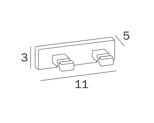 Вешалка для полотенец Inda Lea A1820BNE Черный матовый
