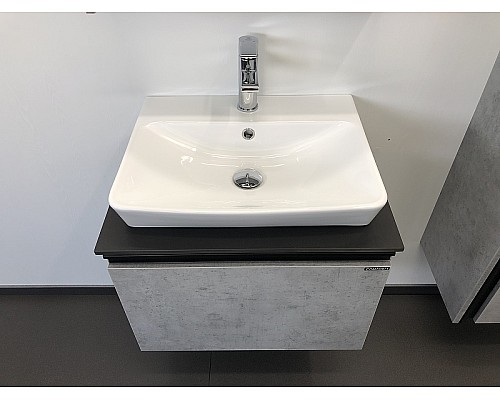 Тумба с раковиной Comforty Эдинбург 60 00-00001928 подвесная Бетон светлый