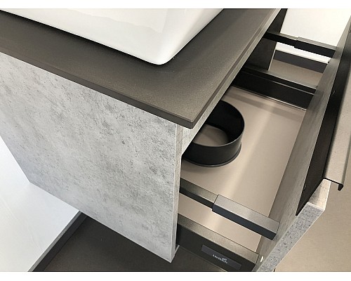 Тумба с раковиной Comforty Эдинбург 60 00-00001928 подвесная Бетон светлый