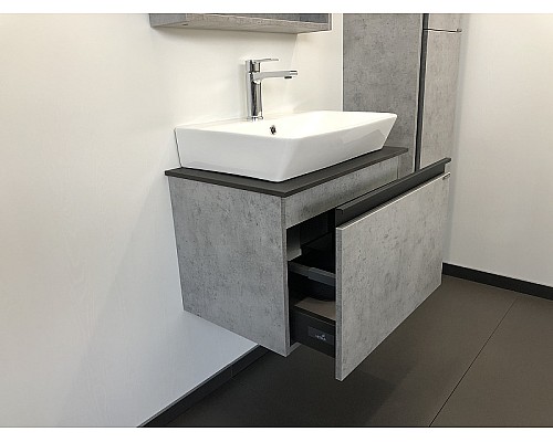 Тумба с раковиной Comforty Эдинбург 60 00-00001928 подвесная Бетон светлый