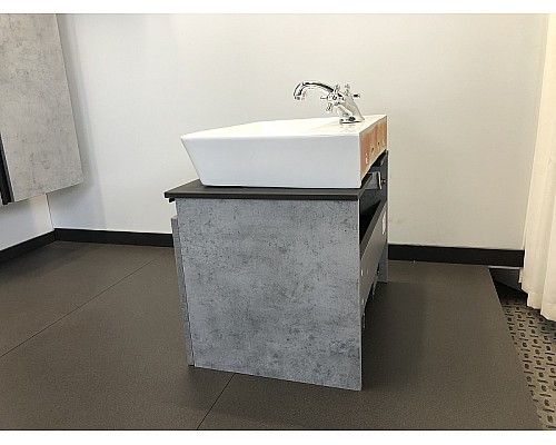 Тумба с раковиной Comforty Эдинбург 60 00-00001928 подвесная Бетон светлый