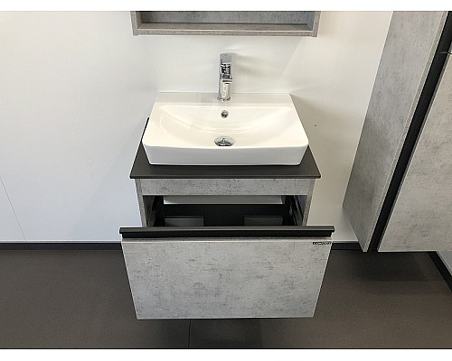 Тумба с раковиной Comforty Эдинбург 60 00-00001928 подвесная Бетон светлый