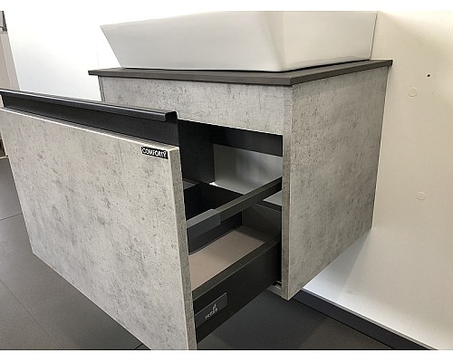 Тумба с раковиной Comforty Эдинбург 60 00-00001928 подвесная Бетон светлый