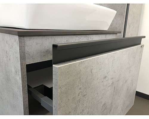 Тумба с раковиной Comforty Эдинбург 60 00-00001928 подвесная Бетон светлый