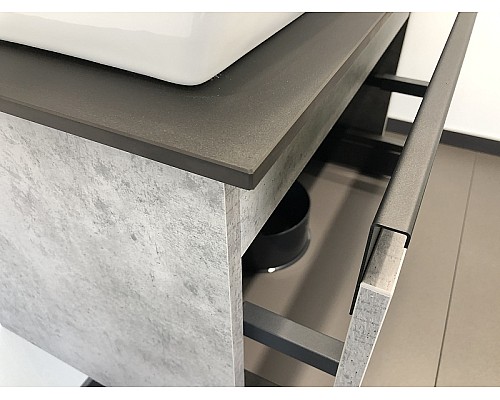 Тумба с раковиной Comforty Эдинбург 60 00-00001928 подвесная Бетон светлый