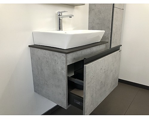 Тумба с раковиной Comforty Эдинбург 60 00-00001928 подвесная Бетон светлый