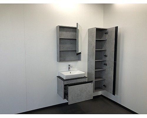 Тумба с раковиной Comforty Эдинбург 60 00-00001928 подвесная Бетон светлый