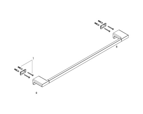 Полотенцедержатель Hansgrohe AddStoris 41747990 Полированное золото