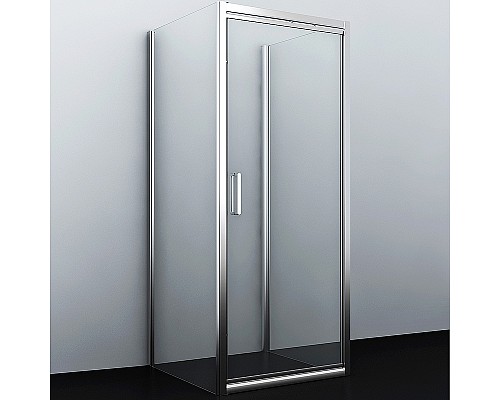 Душевой уголок WasserKRAFT Salm 100x90 27I41 профиль Хром стекло прозрачное