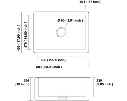 Раковина встраиваемая Kerasan Hannah Essex 541001