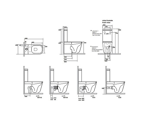Унитаз-компакт Kerasan Tribeca 511701