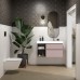 Тумба под раковину Kerama Marazzi CUBO правая подвесная с ящиками 90, мальва матовая