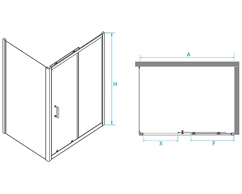 Душевой уголок RGW Passage PA-74B 180х80 410874188-14 профиль Черный стекло прозрачное