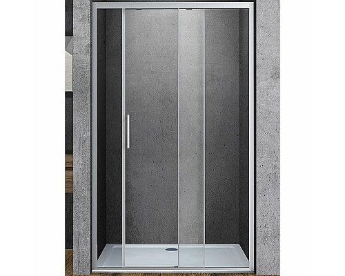 Душевая дверь Vincea Soft 100 VDS-3SO100CL профиль Хром стекло прозрачное