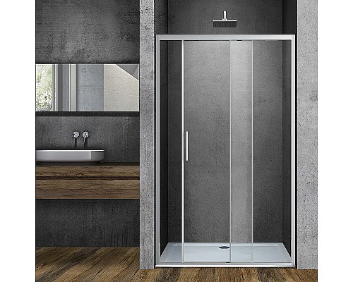 Душевая дверь Vincea Soft 100 VDS-3SO100CL профиль Хром стекло прозрачное