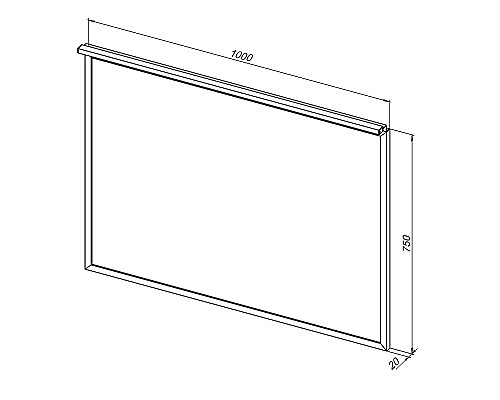 Зеркало Allen Brau Priority 100 1.31017.BB с подсветкой Черный браш