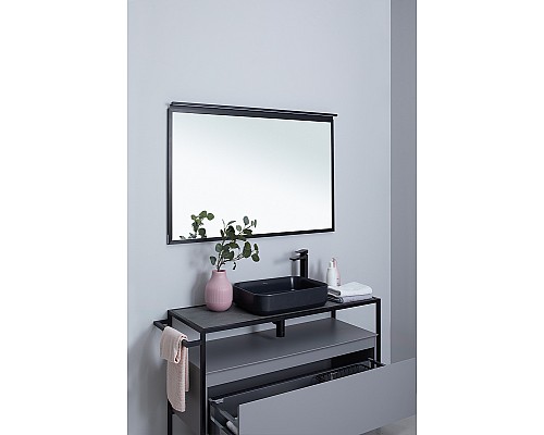 Зеркало Allen Brau Priority 100 1.31017.BB с подсветкой Черный браш