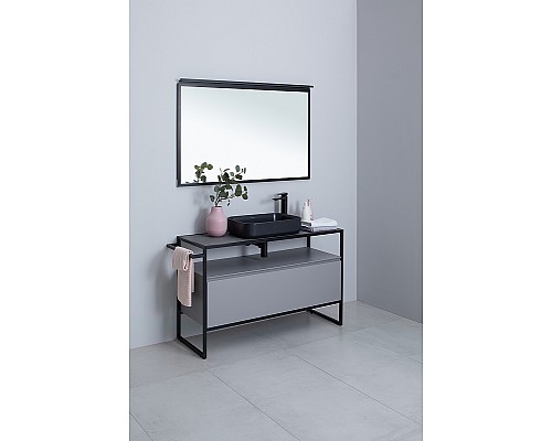 Зеркало Allen Brau Priority 100 1.31017.BB с подсветкой Черный браш