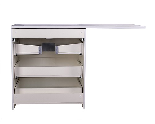 Тумба под раковину напольная Style Line Даллас 150, 3 ящика, белая