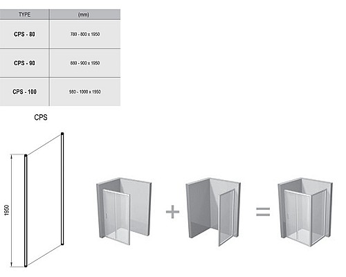 Неподвижная стенка Ravak Chrome 9QVA0U00Z1 100 сатин прозрачный