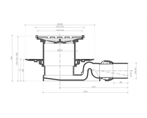 Точечный трап Confluo Standard 15х15 Drops 4 Mask 13000079
