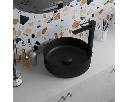 Донный клапан Iddis Optima Home OPHBM00i88 click-clack Черный матовый