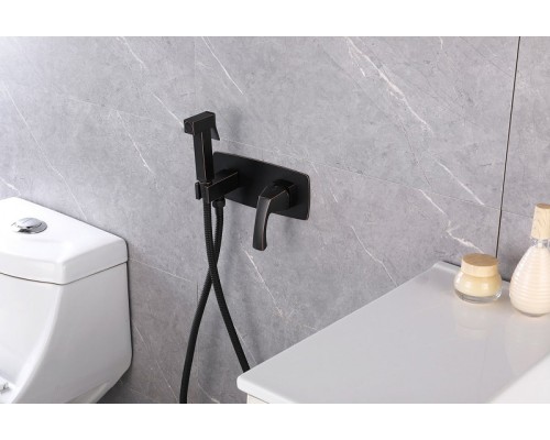 Гигиенический душ со смесителем Lemark Nubira LM6219ORB Черная бронза