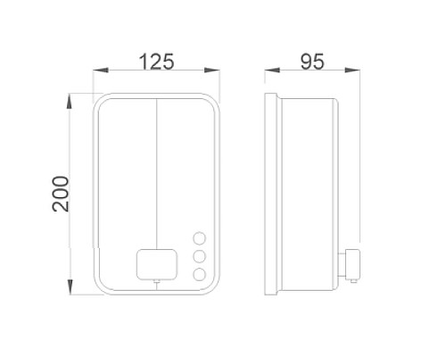 Диспенсер для жидкого мыла Nofer Inox Evo 03050.S Матовая нержавеющая сталь