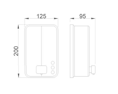 Диспенсер для жидкого мыла Nofer Inox Evo 03050.S Матовая нержавеющая сталь