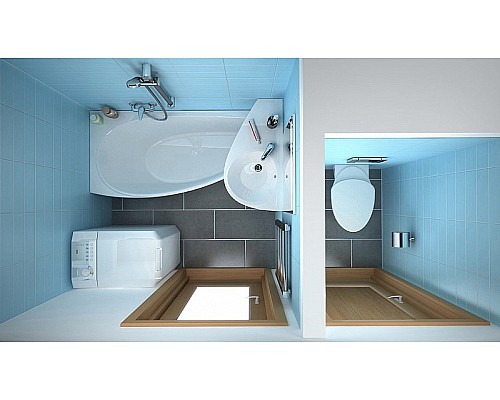 Умывальник Ravak AVOCADO XJ1L1100000 Левый белый с отвеpстием