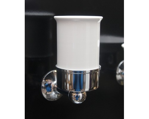 Стакан для зубных щеток Devon&Devon New York NY103CR Хром Белый