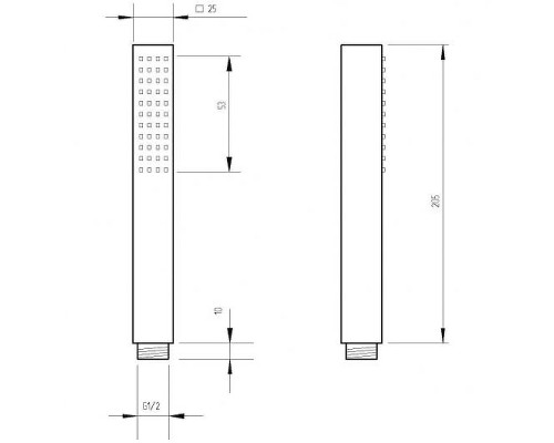 Ручной душ Migliore Quadra 30891 Золото