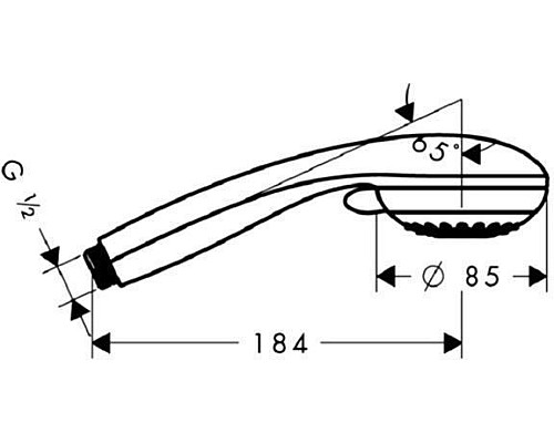 Душевая лейка Hansgrohe Crometta 85 Multi 28563000