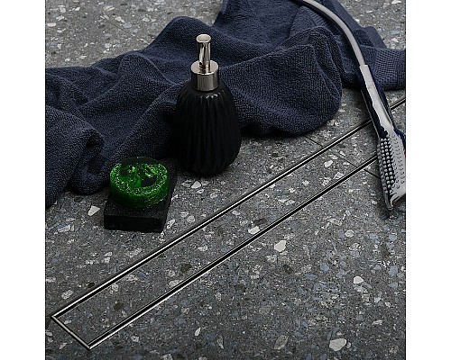 Душевой лоток Veconi Klasik N 750 V750KN с решеткой Хром глянцевый / под плитку