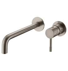 Смеситель для умывальника из стены, Boheme Uno. Nickel Brush