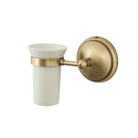 Подстаканник одинарный со стаканом Caprigo Romano 7006-VOT бронза