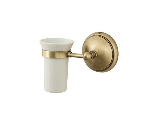 Подстаканник одинарный со стаканом Caprigo Romano 7006-VOT бронза