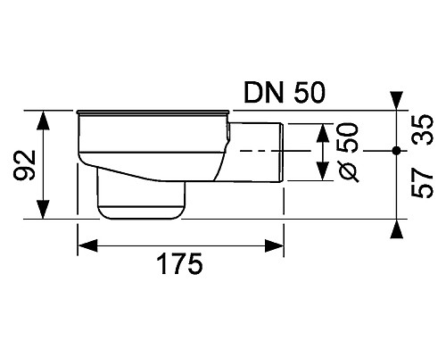 Сифон DN 50 TECE 650001 Сифон DN 50 TECE 650001