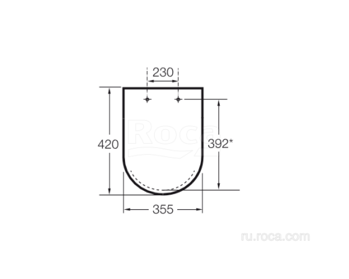 Крышка-сиденье для унитаза Roca Dama-N 80178C004