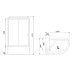 Душевая кабина Royal Bath ВК 120x80 стекло матовое задние стенки Белые